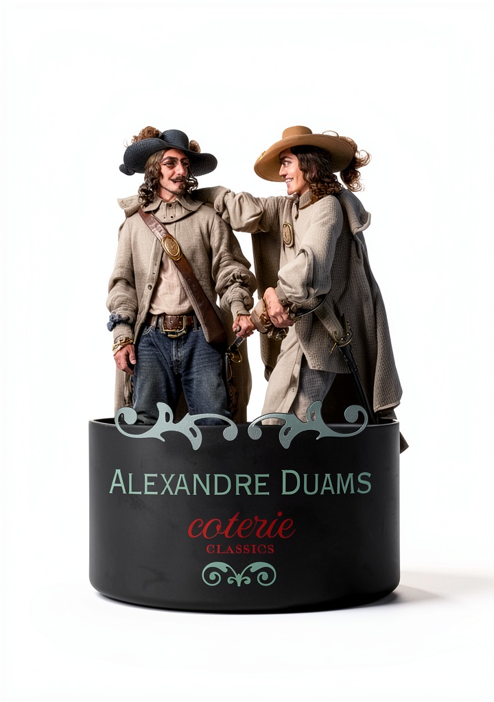 'The Three Musketeers Kindle eBook cover on a tablet screen'