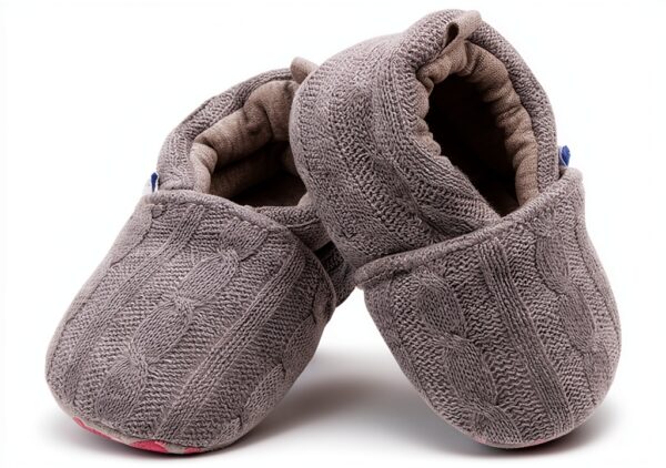 Beeliss Baby Girls Cotton Slippers Soft Sole Adjustable-2
