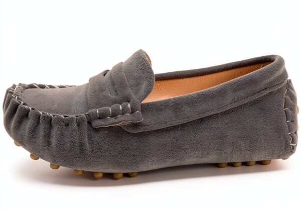 Baby Girls Penny Loafers Slip On Design Microfiber Unisex-0