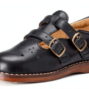 FootMates Kids Girls Black Oxford Shoe Custom Fit Arch-0