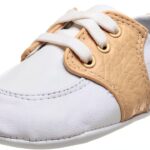 Baby Deer Infant Oxfords Soft Sole Lace Up White Tan-0