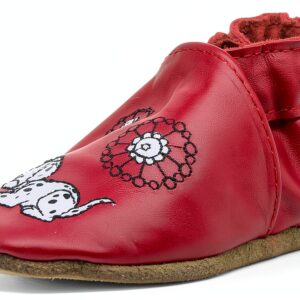 Robeez Baby Girls Soft Leather Non Slip Sole Shoes-0