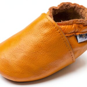 Mejale Baby Girls Suede Leather Shoes Arch Support Toddler-0