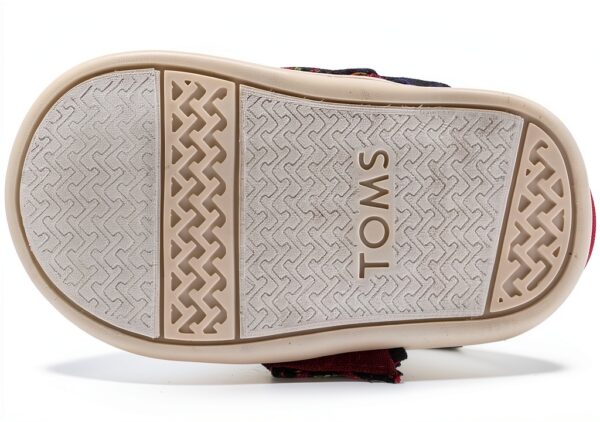 TOMS Baby Girls Slip On Shoes Multi Herringbone Shearling-4