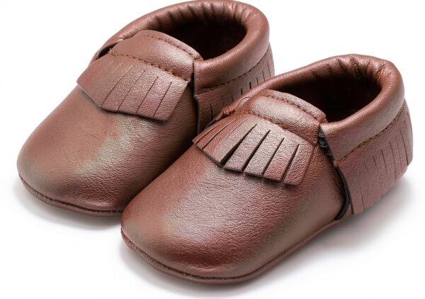 DELEBAO Baby Moccasins Soft Leather Tassel Design Boys Shoes-1