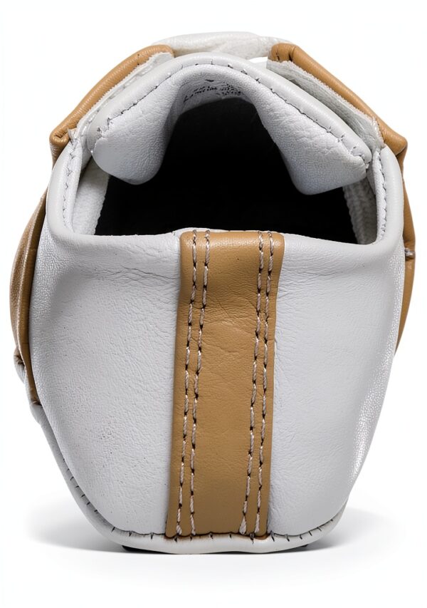 Baby Deer Infant Oxfords Soft Sole Lace Up White Tan-2