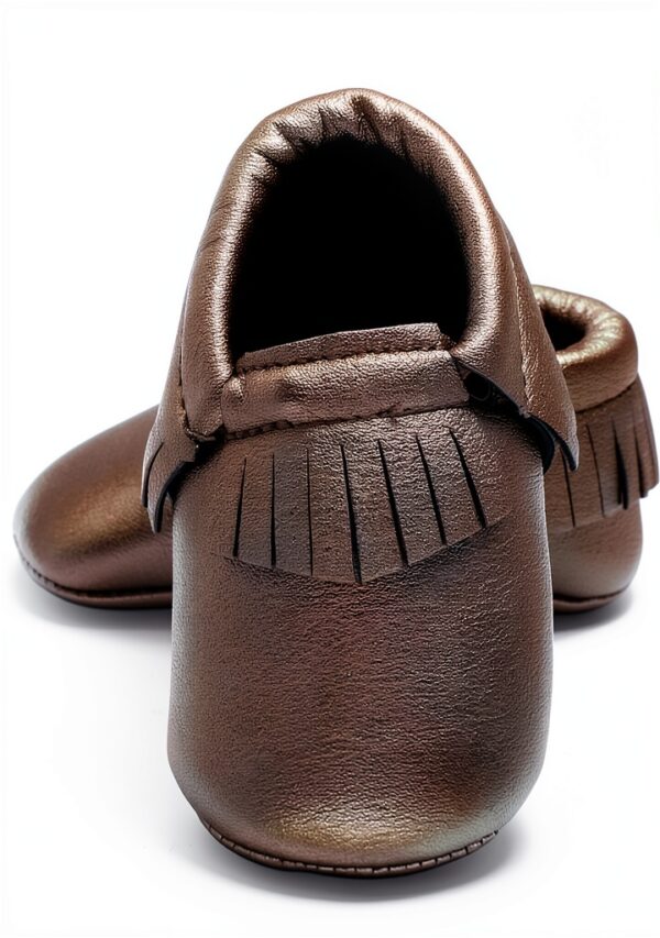 DELEBAO Baby Moccasins Soft Leather Tassel Design Boys Shoes-2