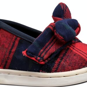 TOMS Baby Girls Canvas Slip On Shoes Elastic Gore Oxfords-0