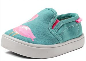 Carters Baby Girls Floral Oxfords Elastic Easy On Off-0