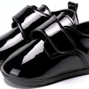 Baby Oxford Shoes Patent Leather Anti Slip Design Unisex-0