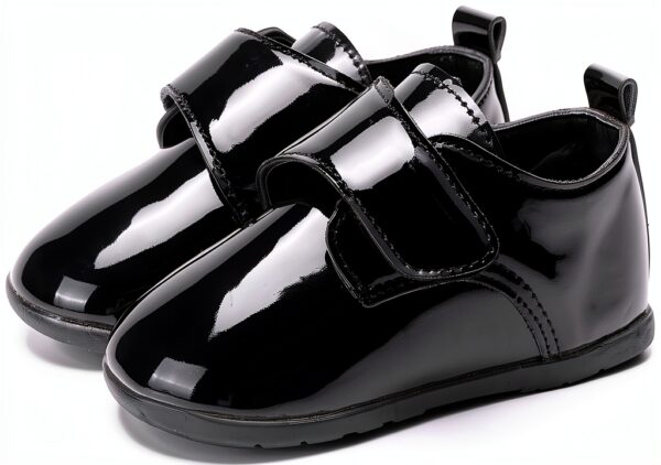 Baby Oxford Shoes Patent Leather Anti Slip Design Unisex-0