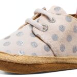 Robeez Baby Girls Oxford Flats Elastic Back Suede Soles-0