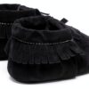 Baby Moccasins Soft Leather Tassel Shoes Infant Toddler-4