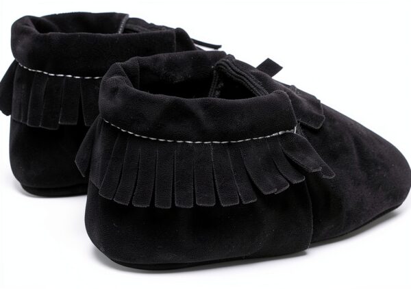 Baby Moccasins Soft Leather Tassel Shoes Infant Toddler-4