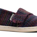TOMS Baby Girls Slip On Shoes Multi Herringbone Shearling-0