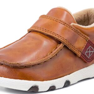 Twisted X Leather Sneakers Baby Unisex Hook Loop Closure-0