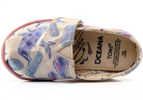 TOMS Baby Girls Sneakers Canvas Vegan Oceana Whale-5