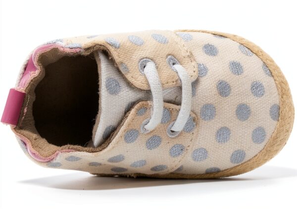 Robeez Baby Girls Oxford Flats Elastic Back Suede Soles-4