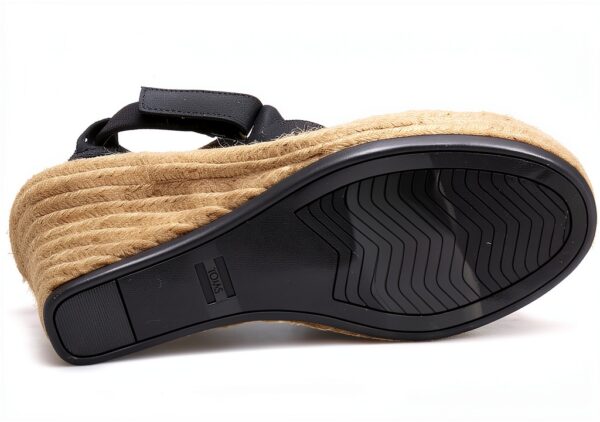 TOMS Marisol Womens Leather Ankle Strap Wedge Sandals-5