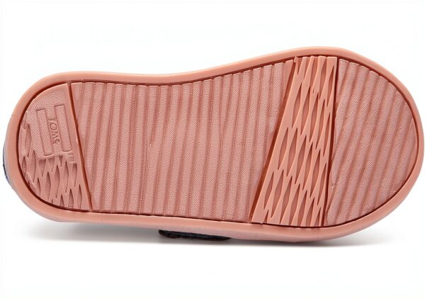 TOMS Girls Slip On Shoes Forged Iron Twill Glimmer-3