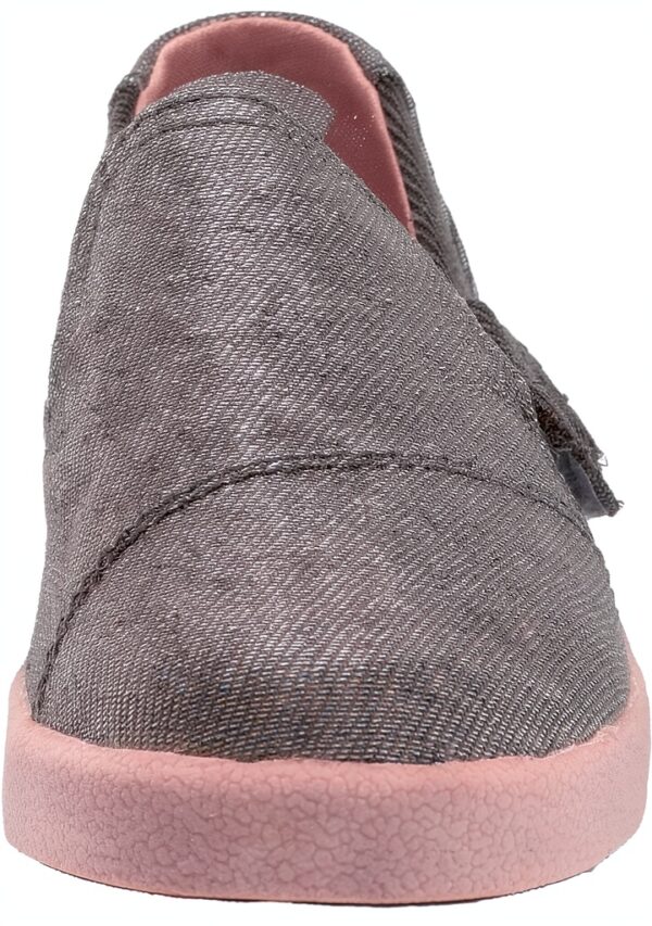 TOMS Girls Slip On Shoes Forged Iron Twill Glimmer-1