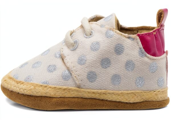 Robeez Baby Girls Oxford Flats Elastic Back Suede Soles-7