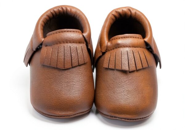 DELEBAO Baby Moccasins Soft Leather Tassel Design Boys Shoes-0