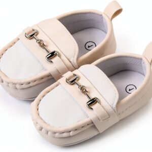 Aploxphy Baby Loafers Suede Leather Soft Sole Infant Shoes-0
