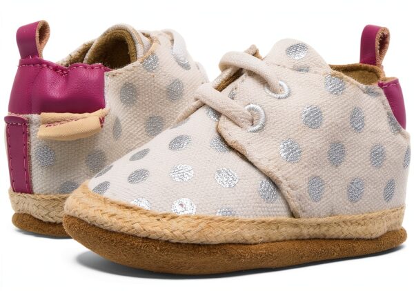 Robeez Baby Girls Oxford Flats Elastic Back Suede Soles-6