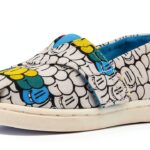 TOMS Kids White Toddler Shoes Girls Casual Rubber Sole-0