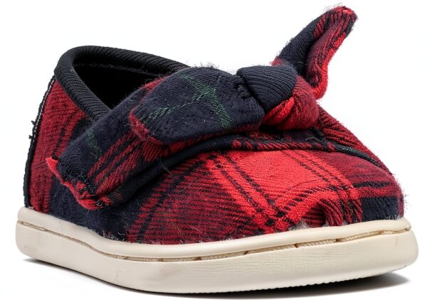 TOMS Baby Girls Canvas Slip On Shoes Elastic Gore Oxfords-1