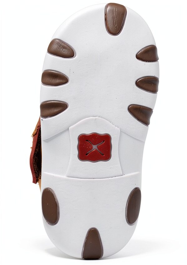 Twisted X Leather Sneakers Baby Unisex Hook Loop Closure-2