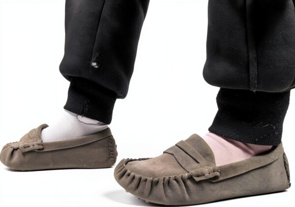 Baby Girls Penny Loafers Slip On Design Microfiber Unisex-6