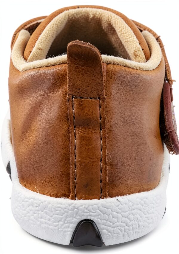 Twisted X Leather Sneakers Baby Unisex Hook Loop Closure-4