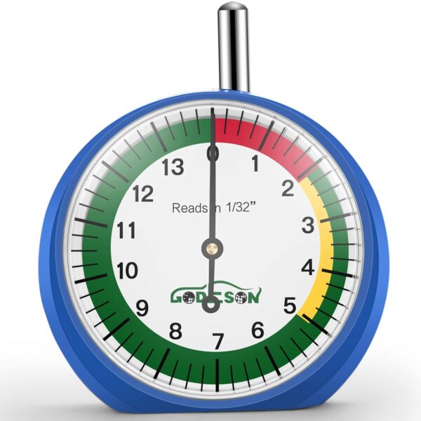 Godeson Tire Tread Depth Gauge Zinc Casting 1/32 Inch-6
