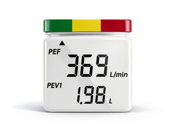 Nascool Digital Peak Flow Meter Asthma Monitor FEV1 PEF-2