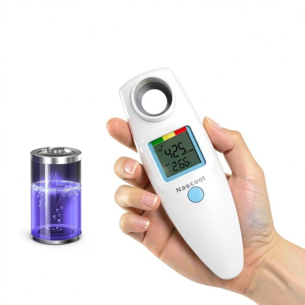 Nascool Digital Peak Flow Meter Asthma Monitor FEV1 PEF-6