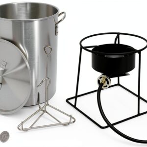 King Kooker 29 Quart Outdoor Cooker Propane Fryer Black-0
