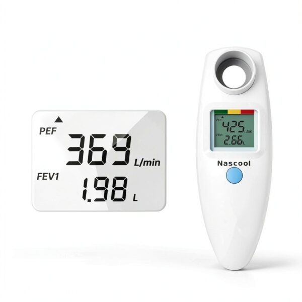 Nascool Digital Peak Flow Meter Asthma Monitor FEV1 PEF-1