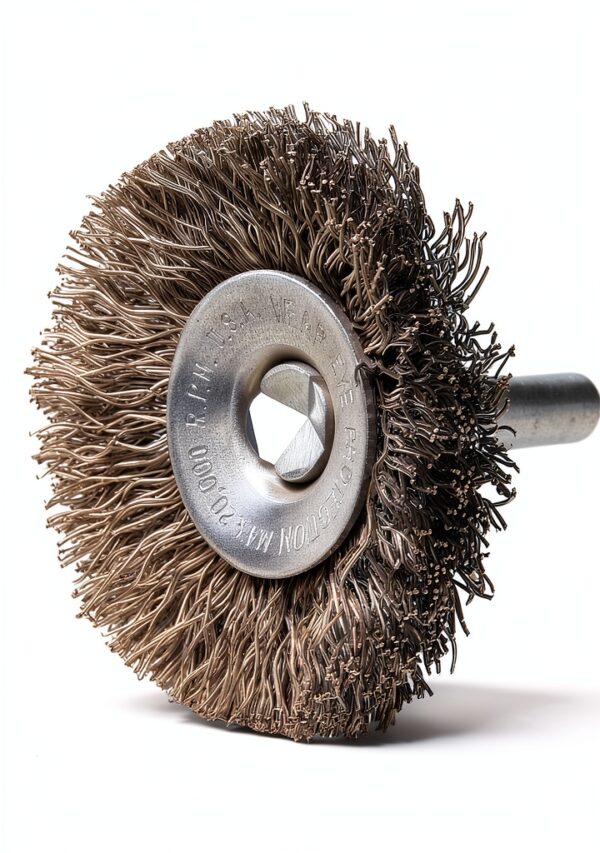 Weiler Radial Wire Brush 2-1/2in Steel Stem-1