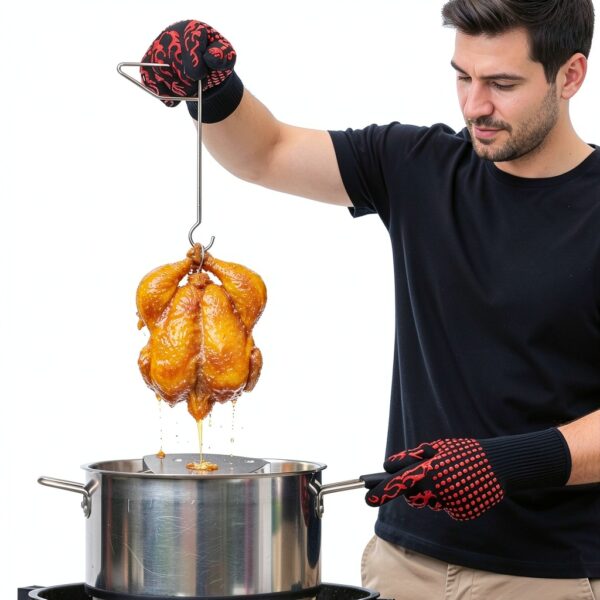Deluxe Stainless Steel Turkey Fryer Kit by FIRE RIOT-5
