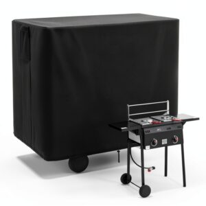 Safipotts Fryer Cover Black Nylon Outdoor 46x23x36 inches-0