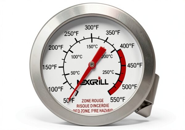 Nexgrill 5" Fryer Thermometer Model 660-0009 Stainless Steel-0