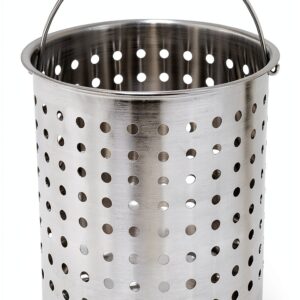 Bayou Classic 30qt Turkey Fryer Accessory Basket Aluminum Perforated-0