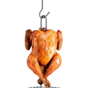 Turkey Fryer Stand SafBbcue Stainless Steel Polished 13x9.5 Inch Rack-0