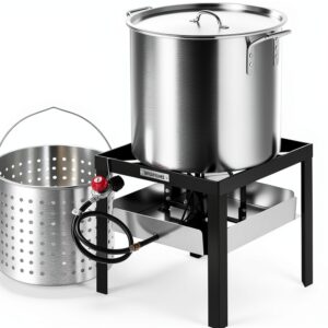 Seafood Boil Pot VIVOHOME Aluminum Outdoor Cooker 65 Qt-0
