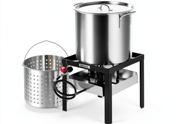 Seafood Boil Pot VIVOHOME Aluminum Outdoor Cooker 65 Qt-0