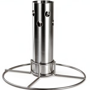 BBQ Future Steel Chicken Roaster Stand – 8 inch Upright Grill Holder-0