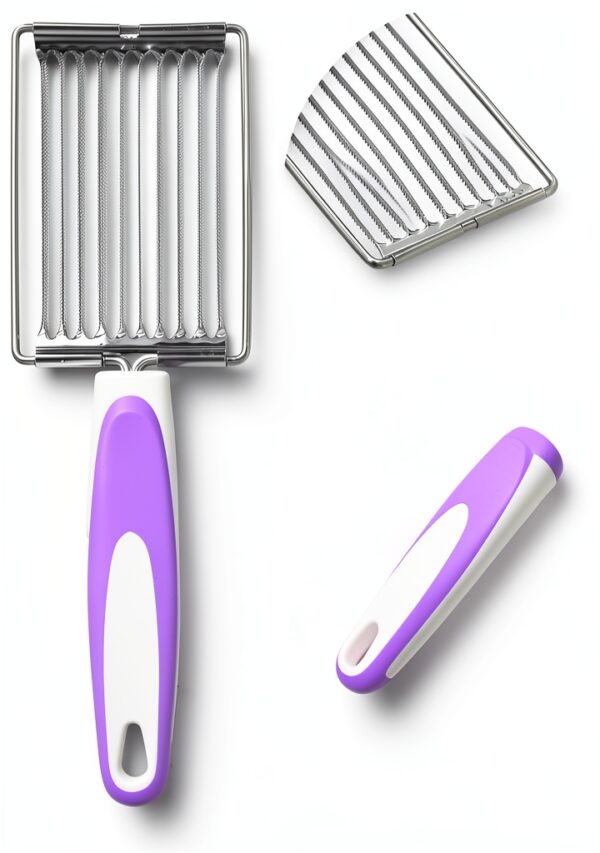 Luncheon Meat Cutter Tomotato Stainless Steel Slicer with TPR Handle-5