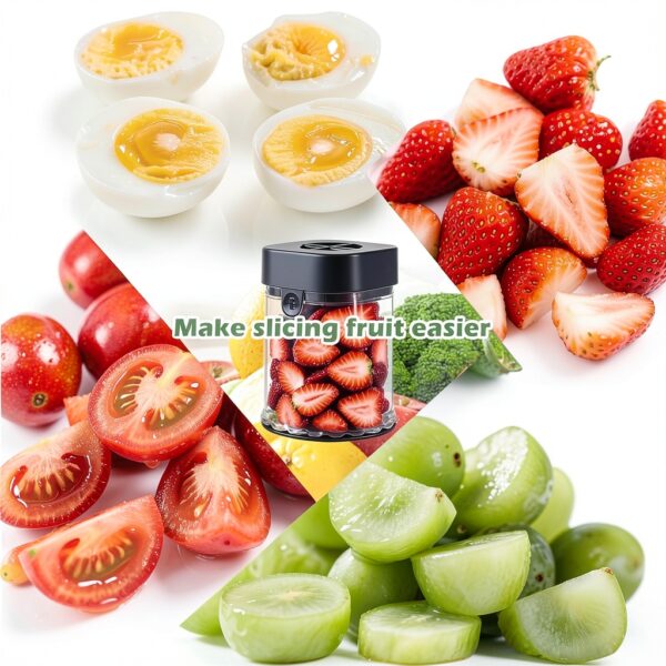 Fruit Slicer Cup Hendiy Stainless Steel Egg Slicer Black 129-Slicer-4